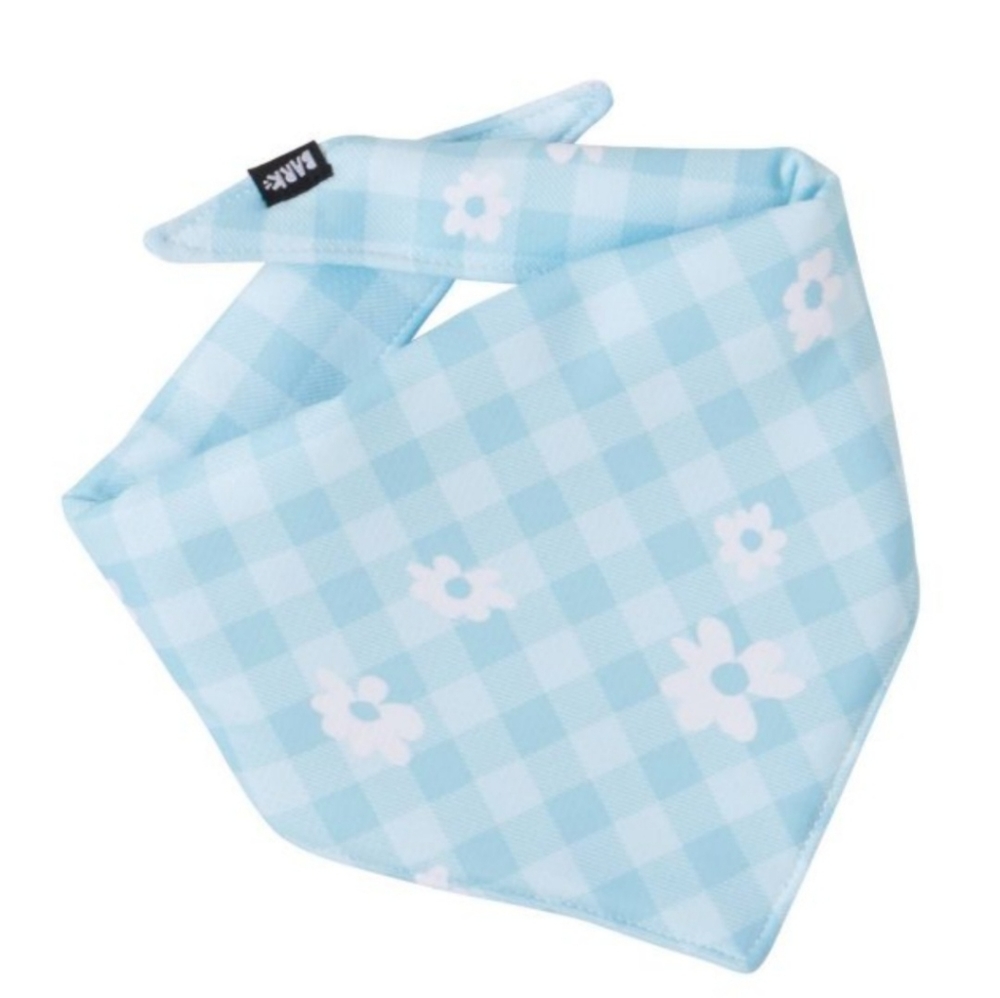 Bark The Easy Breezy Cool Dog Bandana.  Blue M/L. NWT.